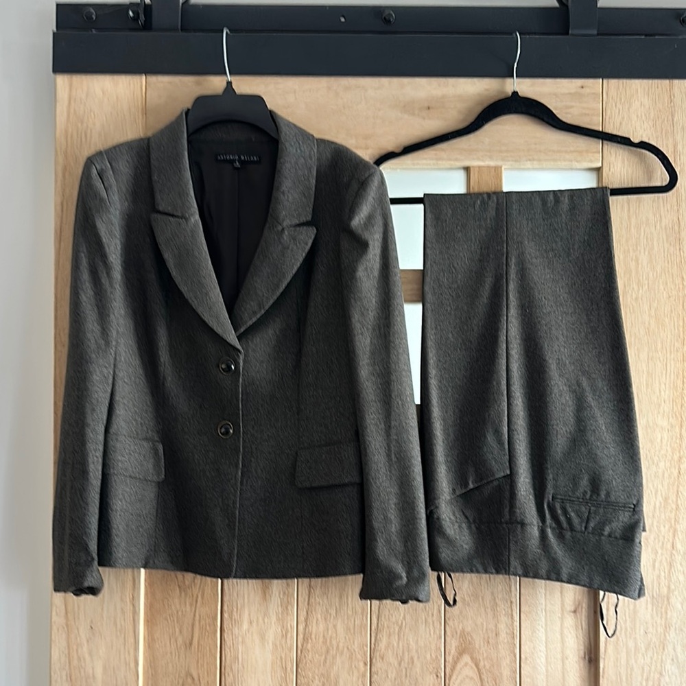 Classic Brown Blazer and Pants Set